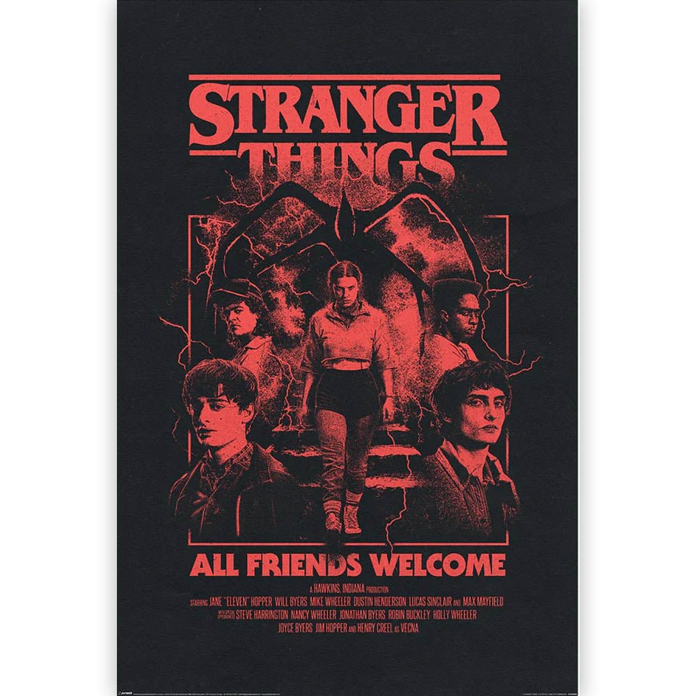STRANGER THINGS ストレンジャー・シングス (シーズン5 2025年配信決定 ) - ALL FRIENDS WELCOME / ポスター - PGS